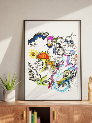 A3 Poster Art Print New Self Made