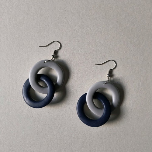 Handmade polymer clay dangle earrings new with stainless steel clasps