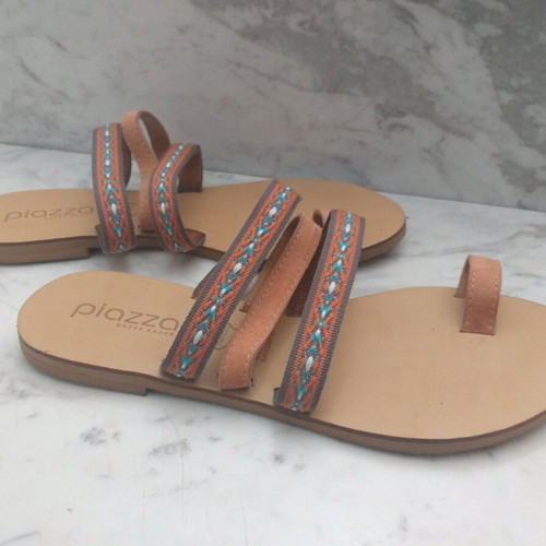 Piazza women's sandals multicolored like new, size 37