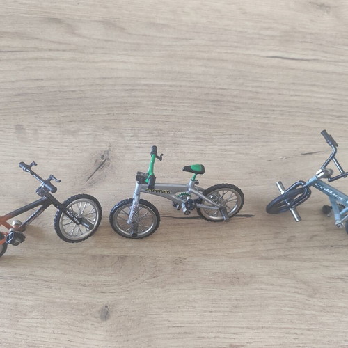 Tech Bike BMX Race Master, Aftermath and Caliber collectible finger bikes