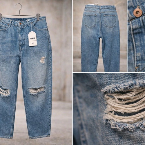 Jeans WEII new with tag, ripped, blue