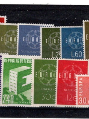 Europa CEPT 1959 8 πλήρεις σειρές καινούργιες
