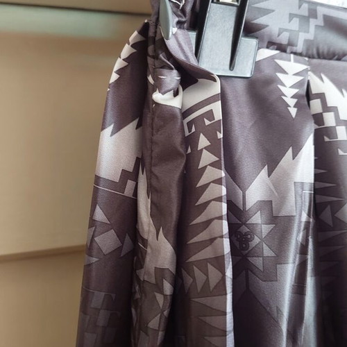 Maxi skirt by Panos Apergis, like new, tribal print grey and black