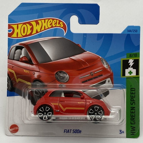Fiat 500e Hot Wheels HW Green Speed Mainline toy car new