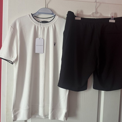 All Saints men's set new, T-shirt and shorts size M-L