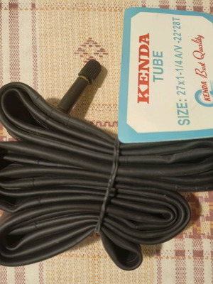 Bicycle tube 27x1-1/4 A/V like new, Kenda