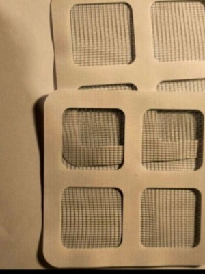 Adhesive protective siphon screens, pack of 12 pieces