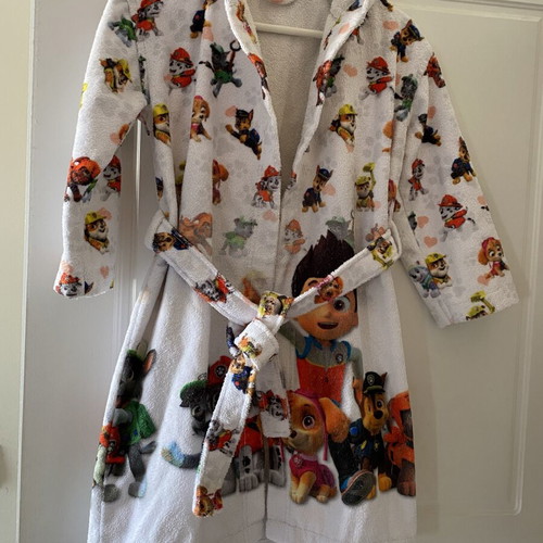 Paw Patrol Cotton Bathrobe for Boys 5-6 Years Like New
