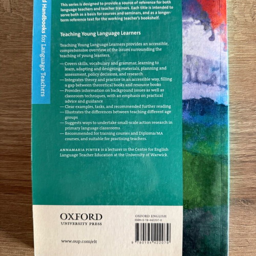Teaching Young Language Learners book used, Annamaria Pinter, OUP