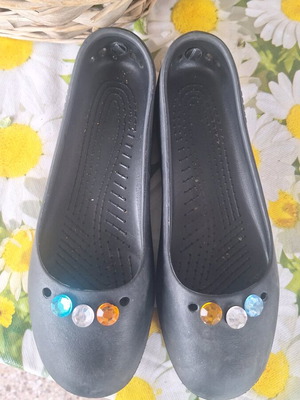 Μπαλαρίνες Crocs μαύρες, νούμερο 39, σαν καινούργιο, φορεμένες 1 φορά