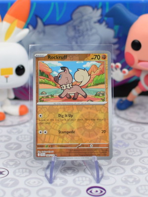 Pokemon Card Rockruff JTG 084 Reverse Holo
