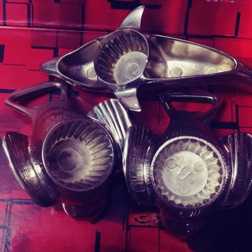 Silver-plated beer openers new, Germany 60s-70s