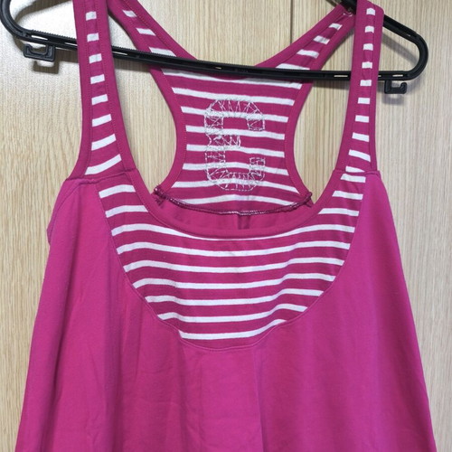 Blouse with straps XL pink like new