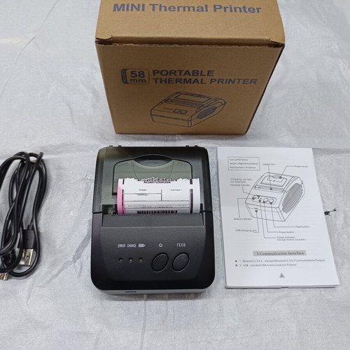 Portable thermal receipt printer