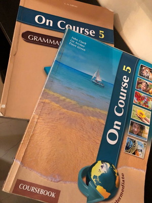 On Course 5 and Grammar & Companion used English books