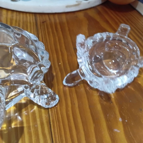 Cristal d'arques crystal turtle decor new
