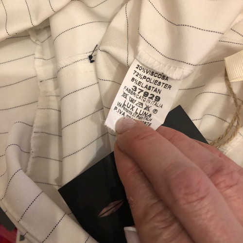 Striped Salvari Pants new, white and black