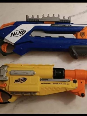 Nerf collection like new, set of 3 blasters