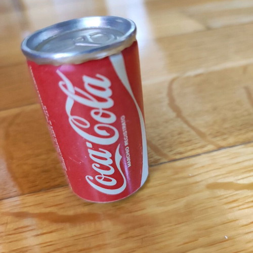 Coca Cola miniature can used, Italian made, 5cm