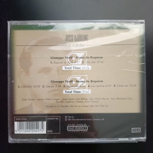 Jussi Björling Messa da Requiem by Giuseppe Verdi CD