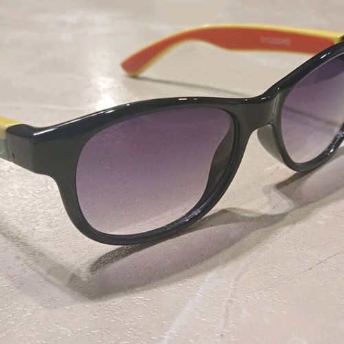 OJO kids sunglasses used, black and multicolor