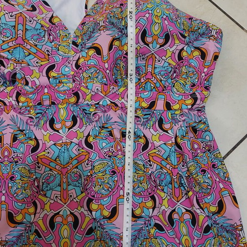 Women's tankini used, pink multicolor, sizes XL/XXL