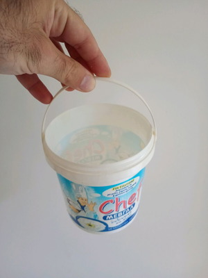 Old Mebgal packaging used without lid