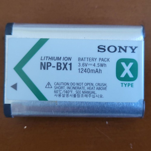 Sony NP-BX1 rechargeable battery for camera used