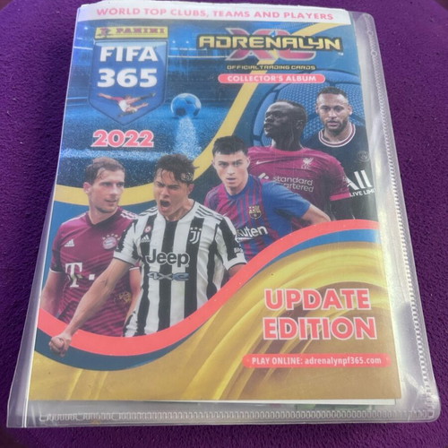 Panini FIFA 365 2022 album used, Adrenalyn XL update edition