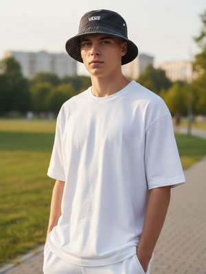 Vans bucket hat used, black, size S