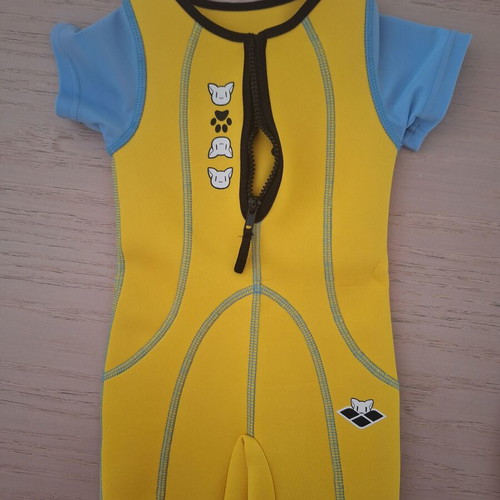 Arena kids' thermal swimsuit new, yellow for 1 year old