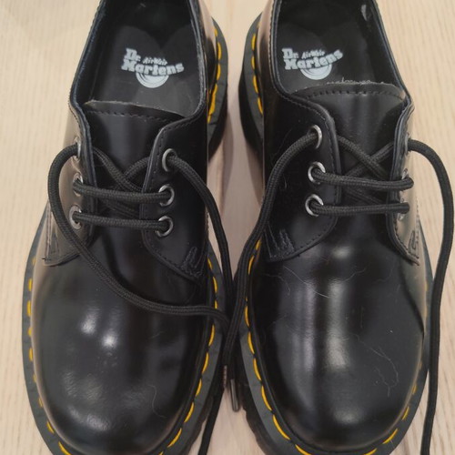 Dr. Martens Quad Platform shoes, size 38, black