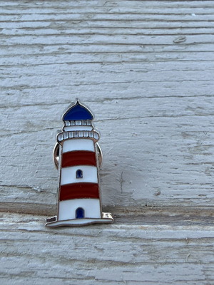 Karavan pin new, blue and red