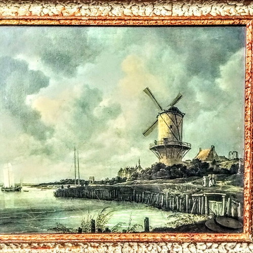 Oil painting reproduction Windmill on the coast used