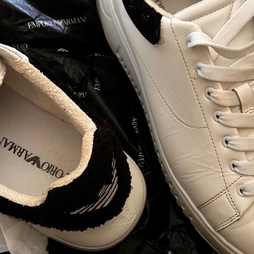 Emporio Armani sneakers used, size 44, white