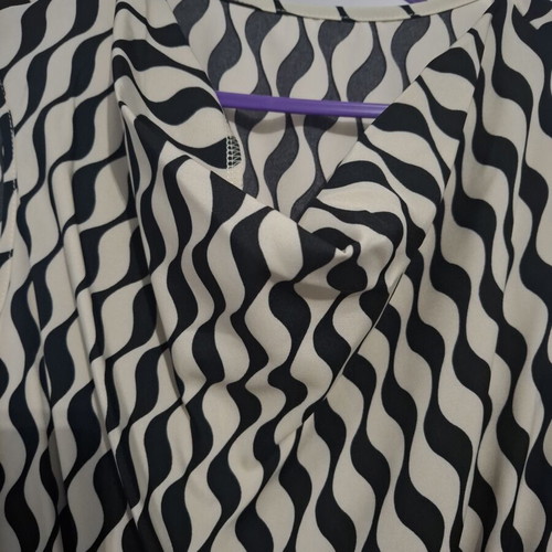 Black and White Dress like new, Small, Elegant Cowl Neck