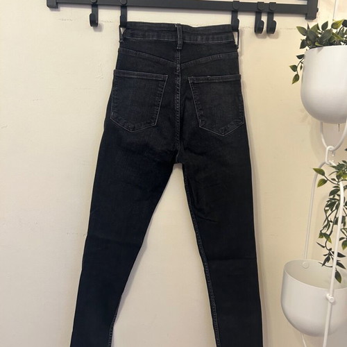 Skinny high-waisted jeans Zara new, black and blue, size XS