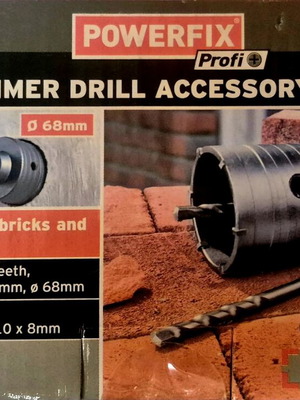 Powerfix Profi Hammer Drill Accessory Set καινούργιο για τούβλο και μπετόν