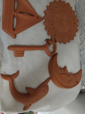 Ceramic decorative items like new, set of 5 pieces