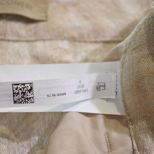Falconeri Beige Jacquard Wide Leg Trousers, Size S