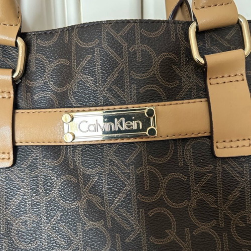 Calvin Klein brown handbag like new