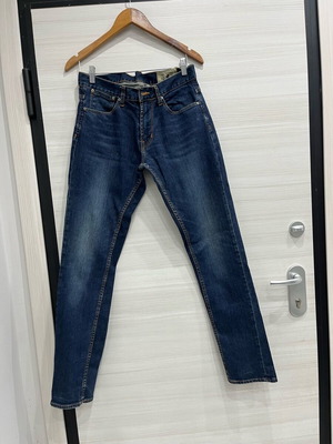 Ανδρικό παντελόνι τζιν Zara μεταχειρισμένο, στενή γραμμή, μπλε