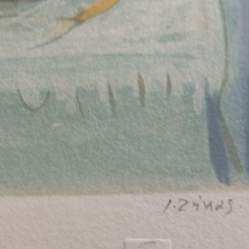 Lithograph by Giorgos Zikas new with signature and numbering