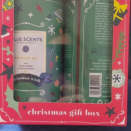 Blue Scents bath set new with shower gel and body lotion