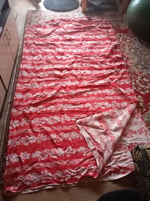 Retro Jacquard Fabric used, double-sided floral cotton 60s 70s