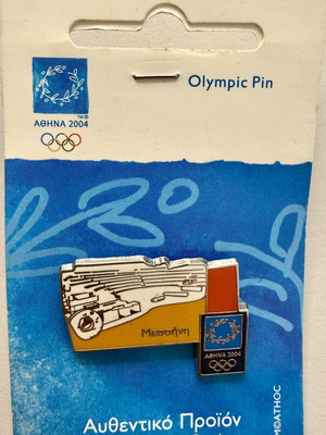 Ancient Stadium of Messini Olympic Pin new, Athens 2004