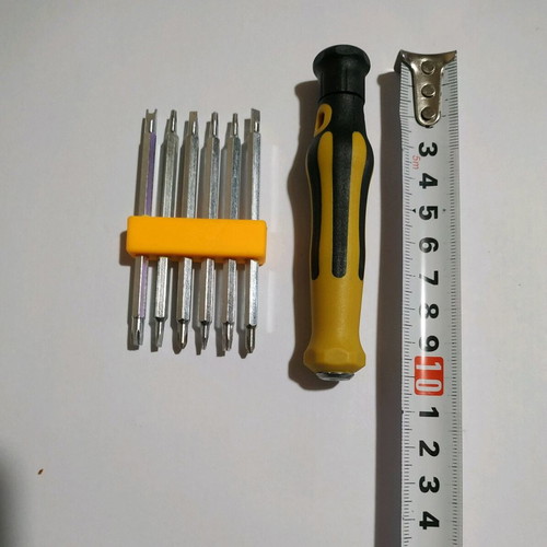 Screwdriver set for mobiles, watches and glasses like new, 12 bits