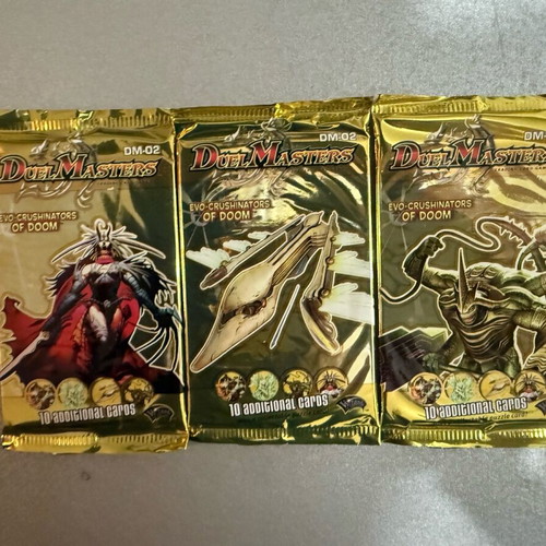 Duel Master Booster Pack DM-02 Evo-Crushinators 5 Packs New