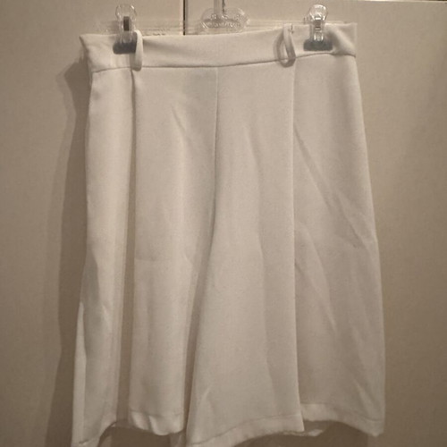 Bermuda shorts used, white, size L, wide fit