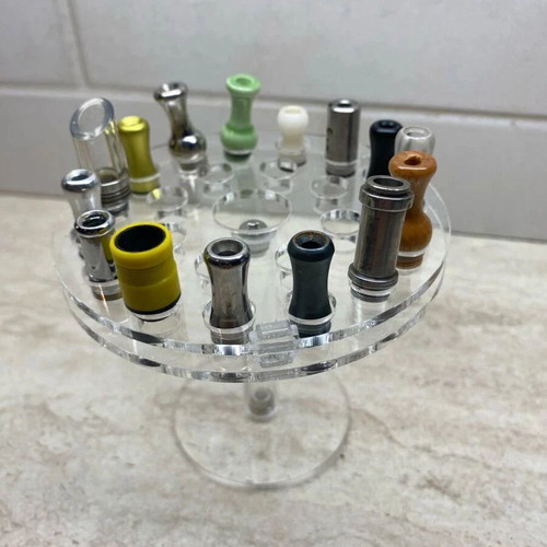 Drip tips pack of 15 with acrylic base new